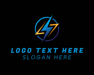 Letternark - Lightning Bolt Energy logo design