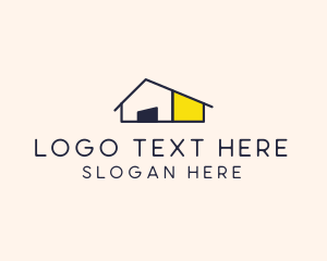 Container Home - Property Warehouse Garage logo design