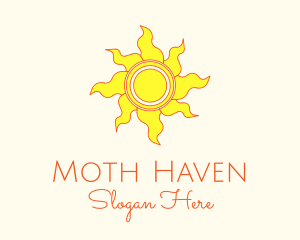 Yellow Summer Sun Logo