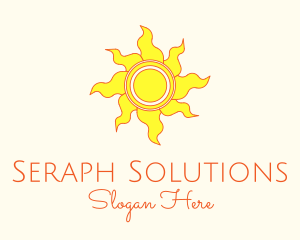 Yellow Summer Sun Logo