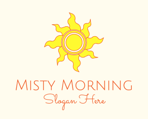 Yellow Summer Sun logo design