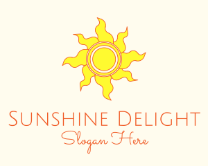 Yellow Summer Sun logo design