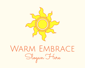 Yellow Summer Sun logo design