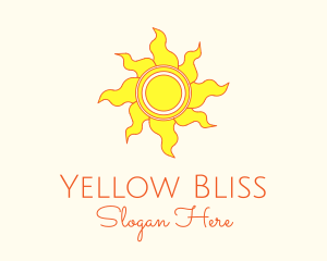 Yellow Summer Sun logo design