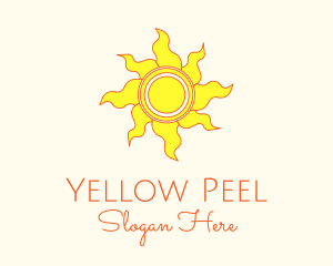 Yellow Summer Sun logo design