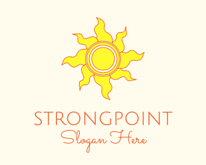 Sunrise - Yellow Summer Sun logo design