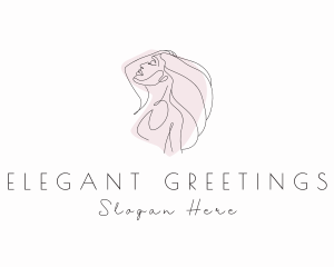 Elegant Lady Hairdresser logo design