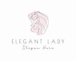 Elegant Lady Hairdresser logo design