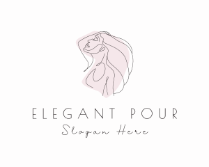 Elegant Lady Hairdresser logo design