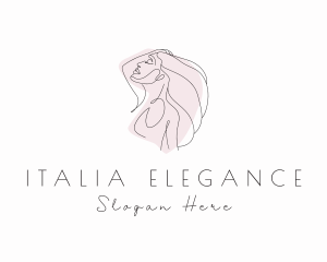 Elegant Lady Hairdresser logo design