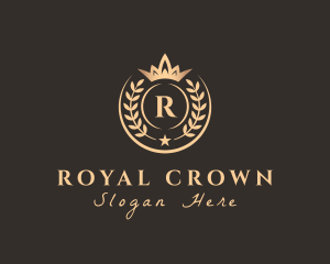 Royal Crown Wreath Boutique logo design