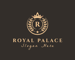 Royal Crown Wreath Boutique logo design