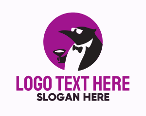 Stag Party - Tuxedo Penguin Suit logo design