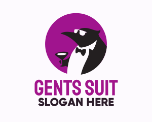 Tuxedo Penguin Suit logo design