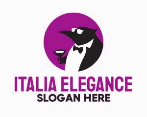 Tuxedo Penguin Suit logo design