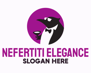 Tuxedo Penguin Suit logo design