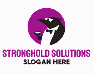 Tuxedo Penguin Suit logo design