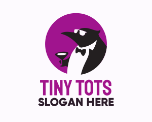 Tuxedo Penguin Suit logo design