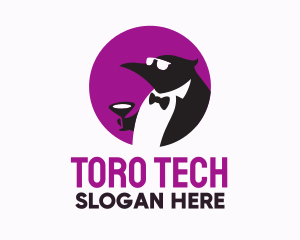 Tuxedo Penguin Suit logo design