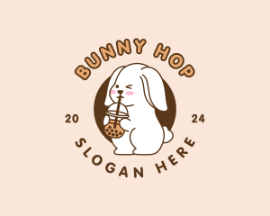 Bunny Rabbit Milktea logo design