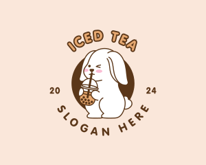 Bunny Rabbit Milktea logo design