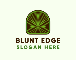 Blunt - Herbal Cannabis Leaf logo design