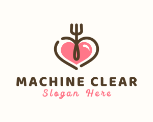Chef - Heart Fork Cutlery logo design