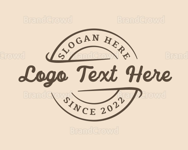 Circle Cursive Business Logo