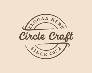 Circle Cursive Business logo design