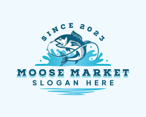 Fish Market Fisherman logo design