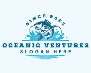 Fish Market Fisherman logo design