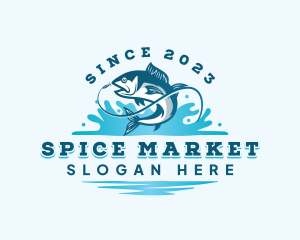 Fish Market Fisherman logo design