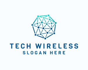 Wireless - Digital Circuit Business logo design