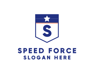 Star Military Shield logo design