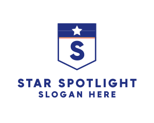 Star Military Shield logo design