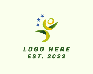 Coaching - Healthy Human Lifestyle logo design