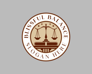 Legal Law Scale logo design