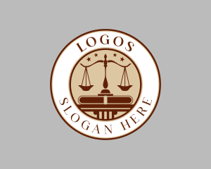 Government - Legal Law Scale logo design