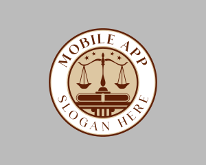 Judge - Legal Law Scale logo design