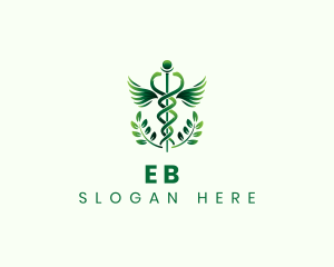 Clinic - Medical Health Caduceus logo design