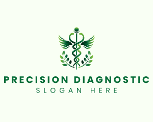 Diagnostic - Medical Health Caduceus logo design