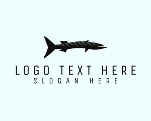 Marine - Marine Barracuda Fish logo design