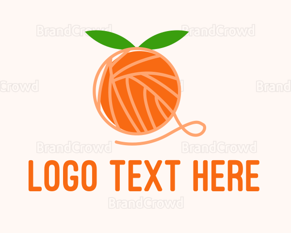 Orange Yarn Ball Logo