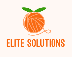 Tailor - Orange Yarn Ball logo design