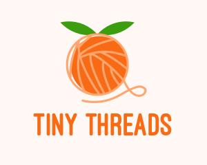 Orange Yarn Ball  logo design