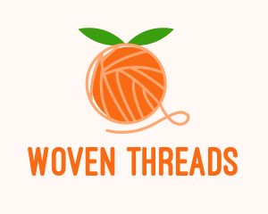 Orange Yarn Ball  logo design