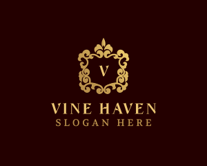 Royal Decorative Vines logo design