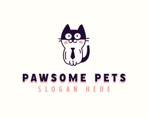 Kitten Pet Grooming logo design