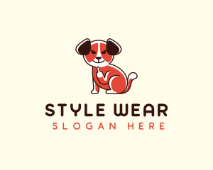 Dog Cursing Middle Finger logo design