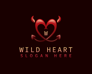 Adult Heart Lingerie logo design